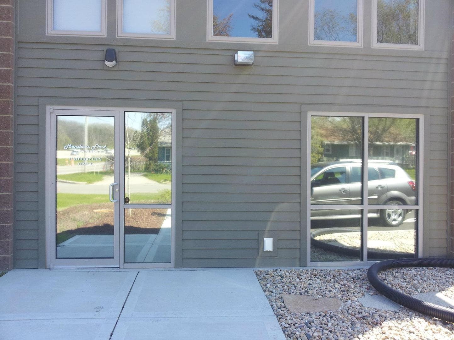Window clearance film mirror