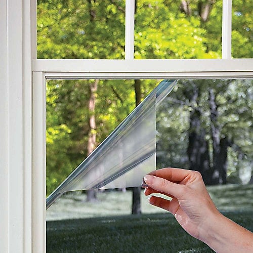 One Way Mirror Tint Window Film Silver Sun/Glare Reduction for  Home/Office/Glass/Door 