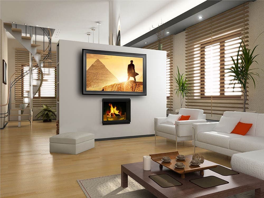 Mirror TV Turned On