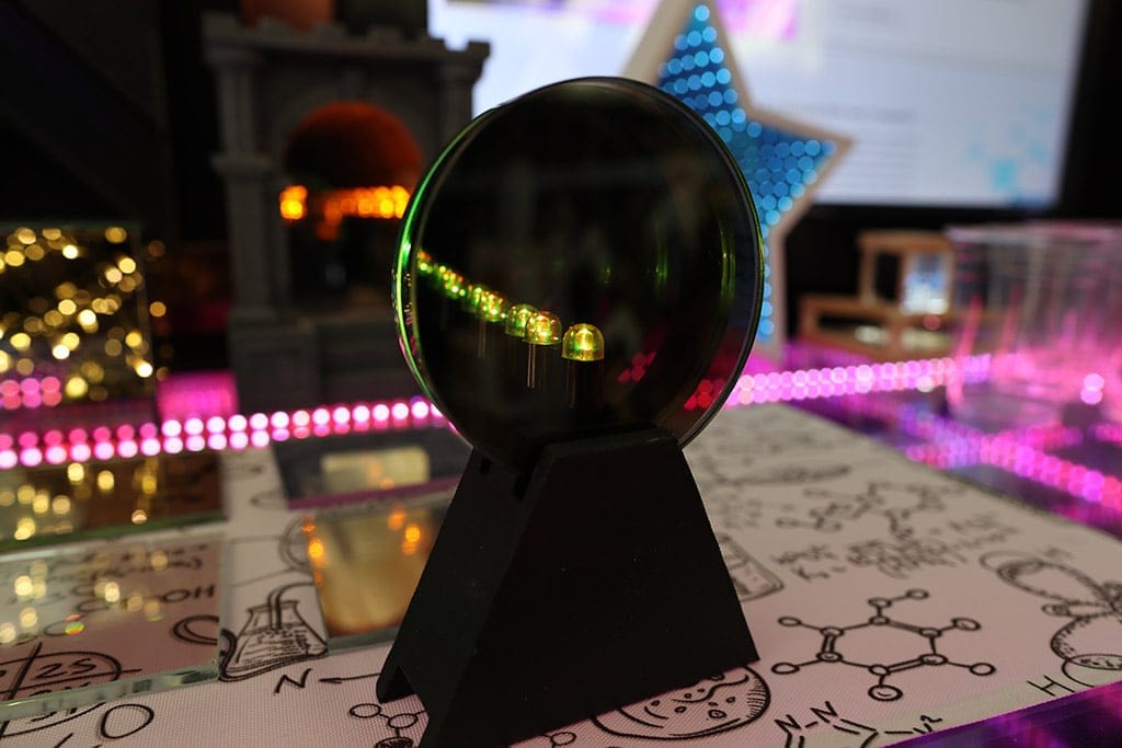 Infinity Mirror with Glass Two Way Mirror