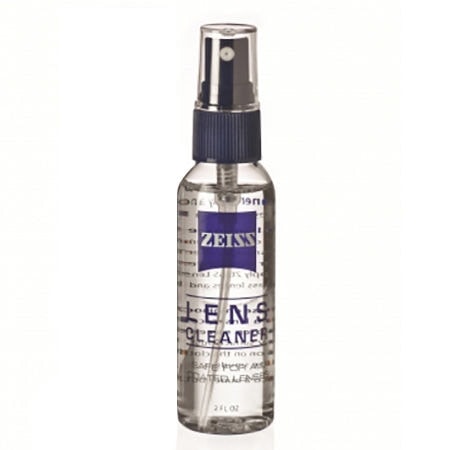 Zeiss Lens Cleaner spray , 2oz spray bottle
 	Convenient Travel Size
 	Quickly clean all mirror surfaces without leaving residue
 	Simply spray on a cloth and gently wipe the lens surface and watch fingerprints, smudges, dirt and oils vanish!