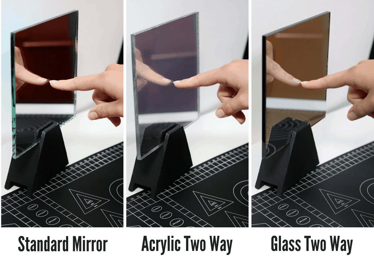 3mm See-Thru / 2 way Acrylic Mirror