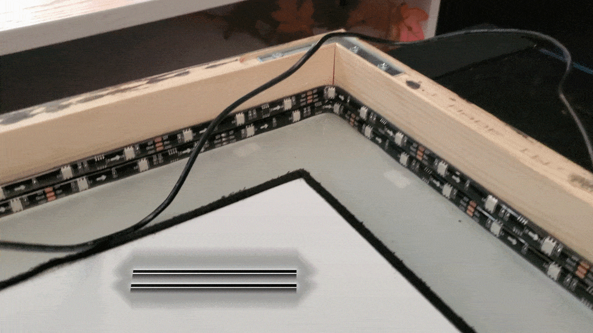 add led lights to photo booth