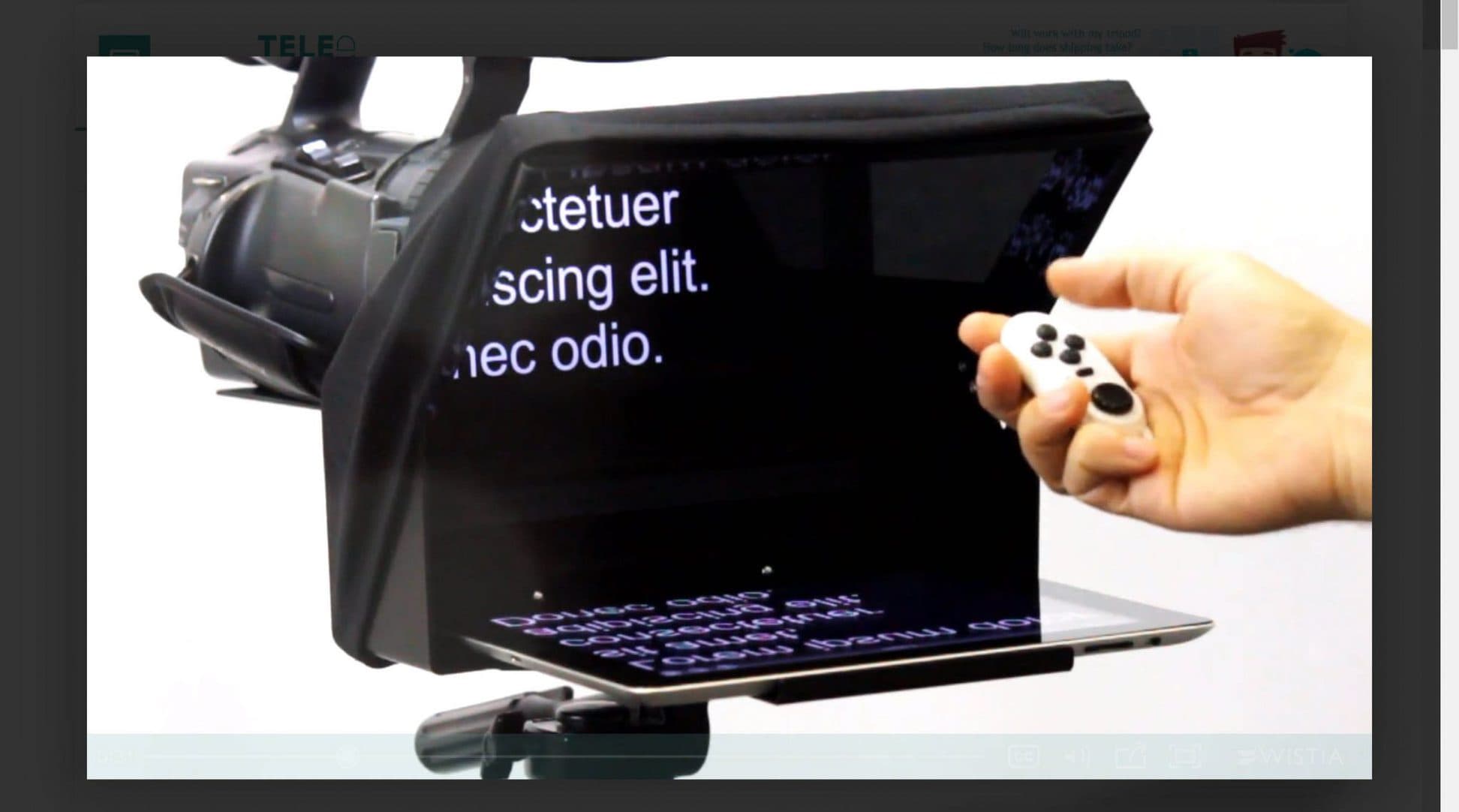 two way mirror teleprompter