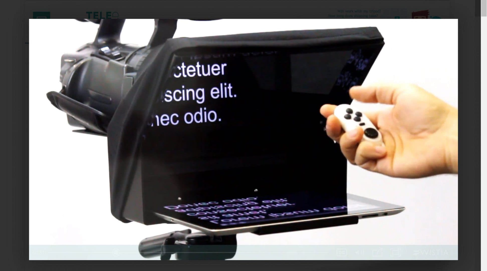 Portable Teleprompters TeleprompterPAD Portable Teleprompters TeleprompterPAD