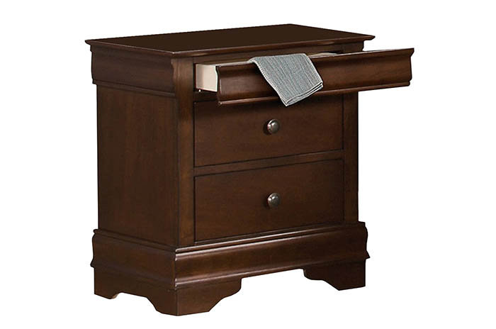 Nightstand with a Secret Compartment Locking Drawer