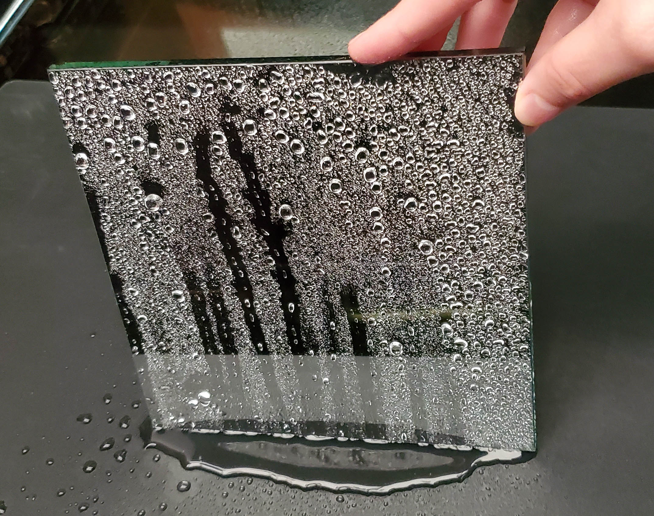 Water on Glass