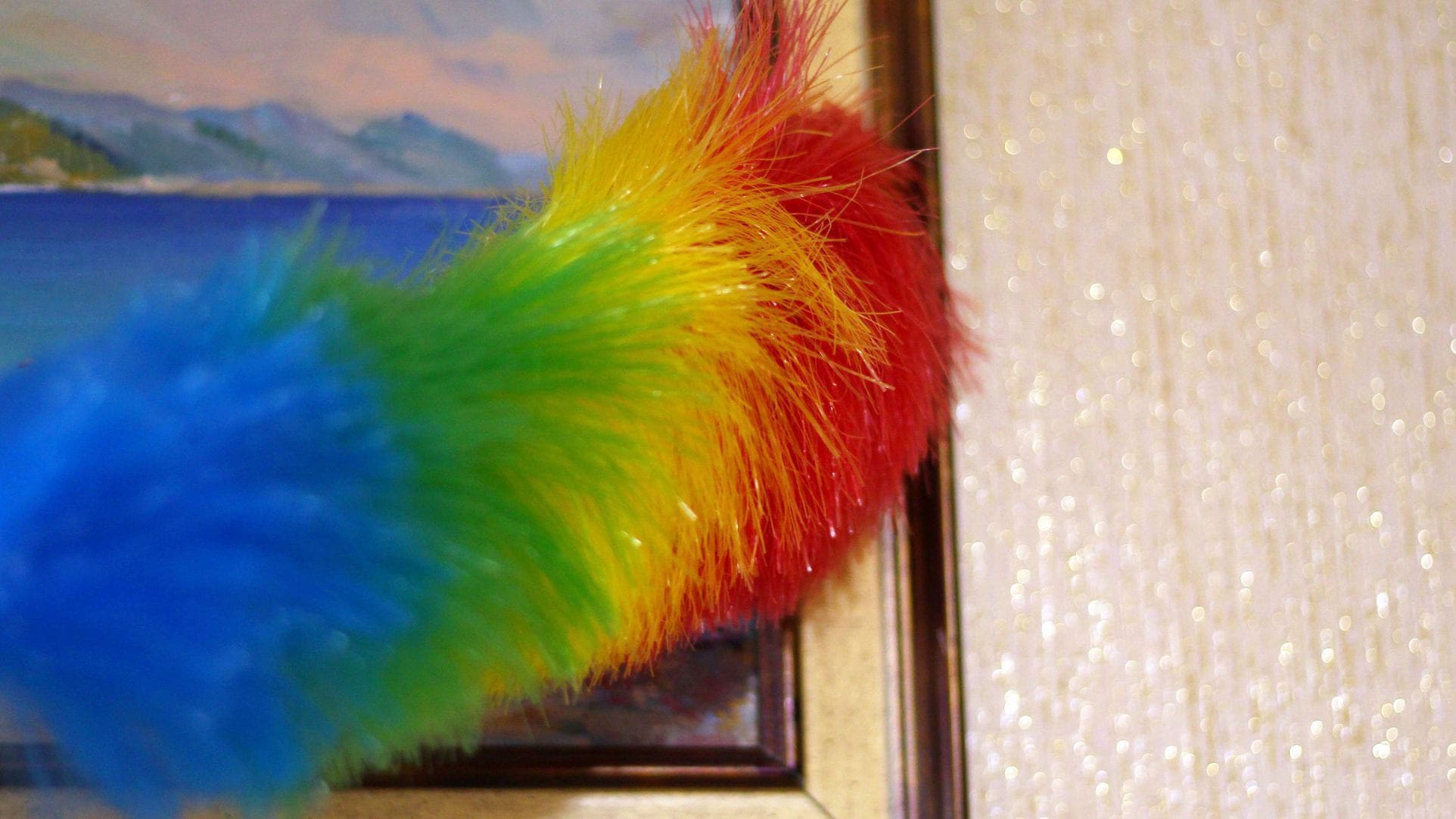Dusting regularly will inevitably save a substantial amount of time in the long run, since you will not be forced to deep clean the frame nearly as often.