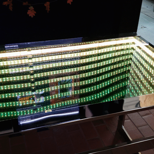 infinity mirror table mirror illusions