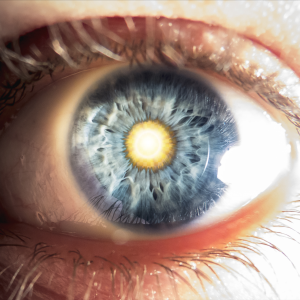 glowing eye glowing eye