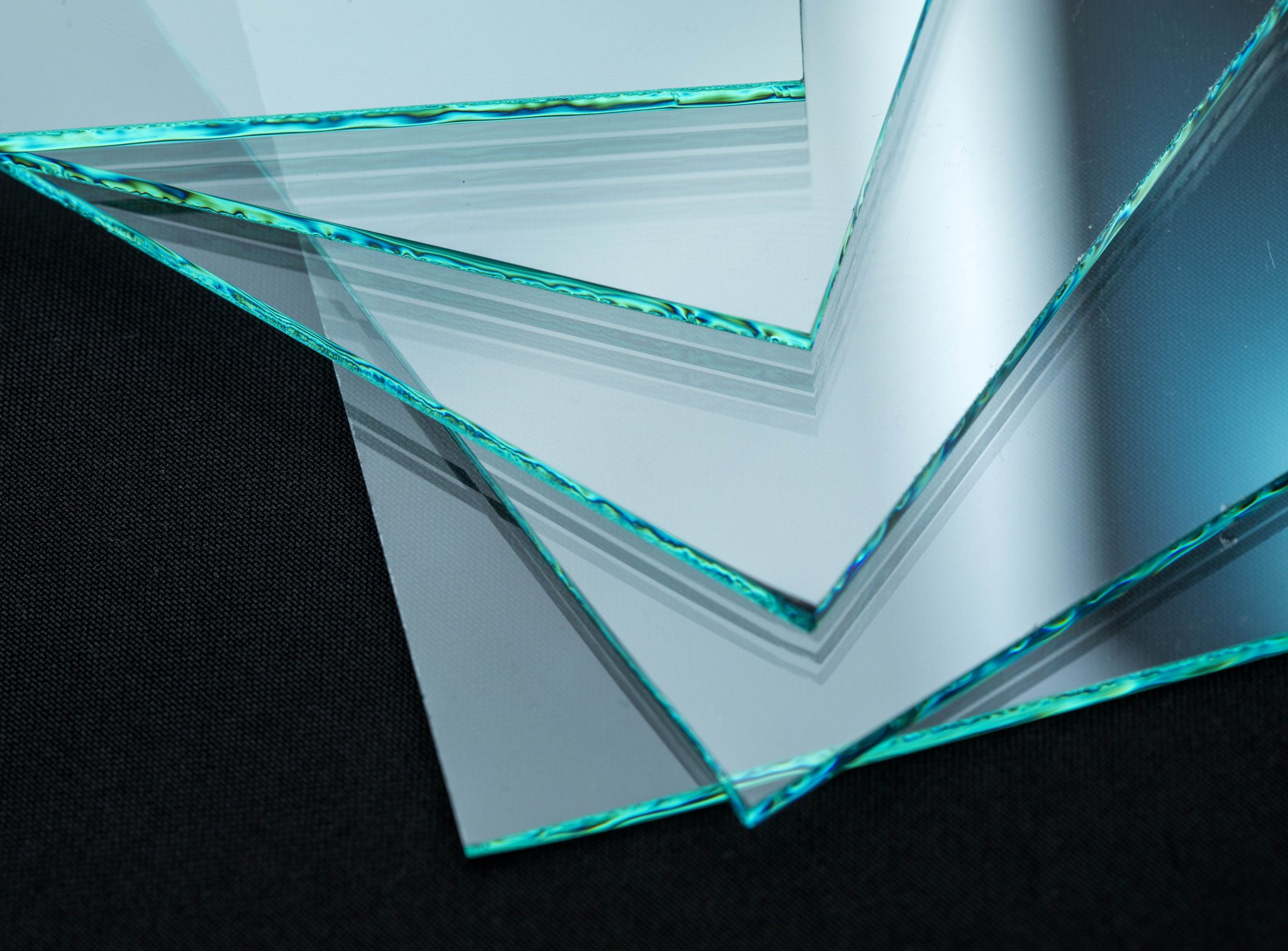Clear glass two way mirrors