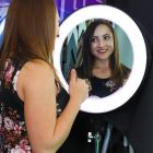 Already have a ring light or want to purchase a ring light with specialty glass? Our Halo Mirror attachment is perfect for recording from behind the mirror while seeing yourself. Record flawless videos and take perfectly lit photography. The Halo Mirror Attachment fits right on to an 18" diameter ring light. It includes a handy black shroud that you can easily remove for easy acess.